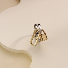 Sally’s Quality 100% Copper Scarf Ring Lock Buckles Brooch For Silk Scarves