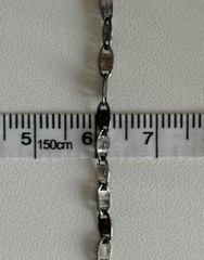 Vintage 925 Sterling Silver Mariner Chain 11” Bracelet Deep Oxidized 2.5mm ITALY