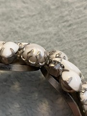 Vintage Juliana DeLizza And Elster Clamper Bracelet And Matching Clip Earrings