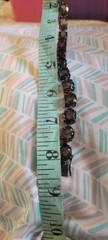 Rare 8.5″ Vintage ADI 925 Sterling And Smoky Quartz Gemstone Tennis Bracelet
