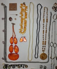 Costume Jewelry Large Assorted Colorful Lot Necklaces Bracelets Watches & More