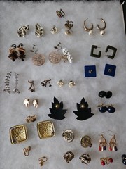 Vintage Earring Lot of 24 pairs. signed Coro