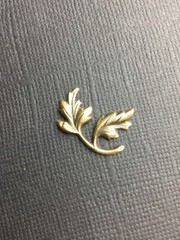 32803 – 3 Pc Brass Oxidized Double Leaf Jewelry Finding