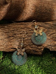 MINACHI Ethnic Vintage Bohemian Retro Antique Turquoise Color Theme Dangle Drop