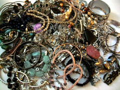 Vintag- Now Mystery Jewelry Bags – Mostly Silver Toned – All Wearable!