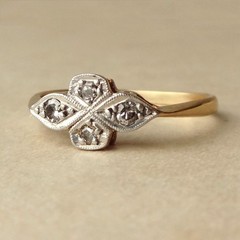 Vintage Style Art Deco Ring Lab Created Diamond Wedding Band In 925 Silver Ring