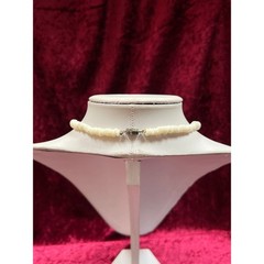 Vintage Jewelry – Choker Necklace – Simulated Puka Shell – 15.5” – 1990s / 2000s