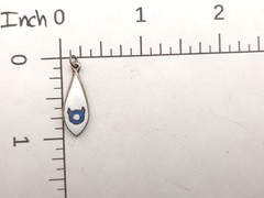 Vintage Sterling Silver Enamel Taurus Astrology Symbol Bull Double Sided Pendant