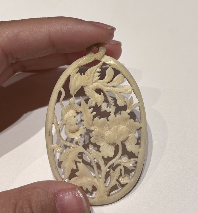 Vintage Hand Carved Pendant