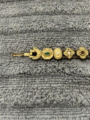 Victorian Style Slide Bracelet. Unsigned. Needs Repair Or Use for Craft Project.