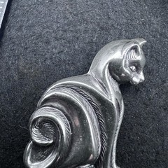 Vintage Beau Sterling Silver Cat Kitten Brooch 1.5″ 3.1g