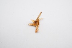 Vintage 14k Rose Gold Hummingbird Pin