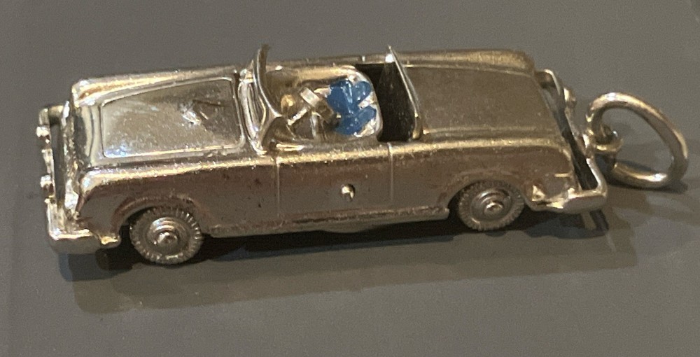 Vintage Articulated Sterling Silver Convertible Car Pendent Charm 1.25″ 5 Grams