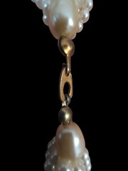 Vintage Faux Pear Torsade Choker Necklace 1950’s 17 In