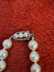 5pc Mixed Lot Cultured White Pearl Strand Necklaces w/ Sterling Silver Clasp