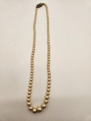 Vintage Lot of 4 Faux Pearl Necklaces Gold Tone Rice Pearls Mixed Lot