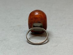 Natural OLD Antique BUTTERSCOTCH Baltic Amber Stone Ring 6,5 gr