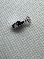 Sports Whistle Vintage Shiny JMF Sterling Silver 925 Bracelet Charm Pendant A2
