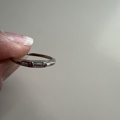 14k White gold Diamond Band