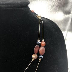 Satellite chain bead necklace fun JCPenny with tags