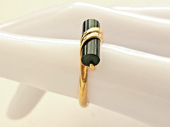 Vintage 1978 Avon’s Captured Jade Ring GE – Real Jade – Size 6.5 – Signed