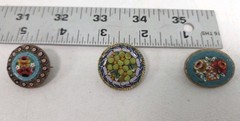 Vintage Micro Mosaic 3 Piece Lot, Brooch/Pin
