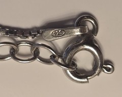 Vintage Sterling Silver 925 Necklace 17.75″ Chain