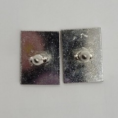 SWANK Vintage 1970 to 80s Silver Tone Textured Finish Filigree Center Cufflinks