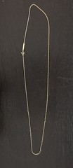 Vintage 14K Solid Gold Singapore Chain Necklace 18.5 Inch 0.6g Fine Twists FC