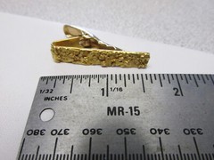 Stunning Alaska Gold Nugget Tie Clip 19k + 14k Gold Real Nuggets MAKE OFFER