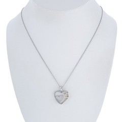 Triple Heart Gold Plate Pave Cubic Zirconia Pendant ONLY | Sterling Silver 925