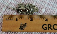 Vintage Iron Maiden’s Eddie Single Silvertoned Dangle Pierced Earring