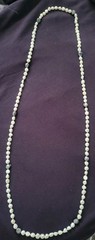 52″ Knotted Baroque Freshwater Pearl Rope Necklace Dark Iridescent Accent Pearls