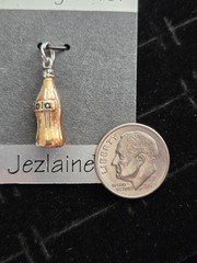 Vintage Sterling Silver Charm .925 Jezlaine Soda Pop Bottle