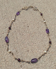 Metropolitan Museum of Art (MMA) Byzantine Reproduction 925 Necklace Amythest