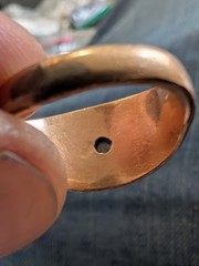 Vintage 14K RGP Heavy Dome Signet Ring 9.21g Size 9 – Monogram “EHB” – Project
