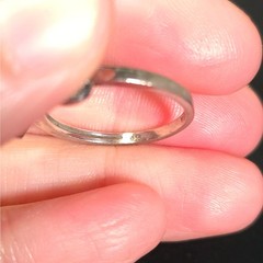 Vintage Unbranded Sterling CZ Bow Ring Size 8.25
