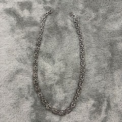VTG DANECRAFT STERLING SILVER NECKLACE FANCY SCROLL DESIGN HARP CHOKER 16″