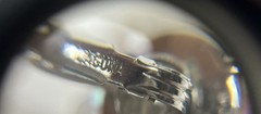 Vintage~MINT~Signed Laguna Clear AB Crystal Clip Earrings Silver Tone Jewelry
