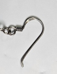 Vintage Sterling Silver Triple Puffy Heart Drop Dangle Hook Earrings 3.4g