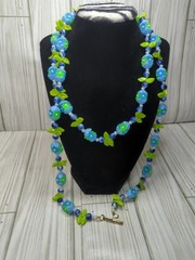 VTG Hong Kong costume jewelry necklace, specifically recognized by its clasp…