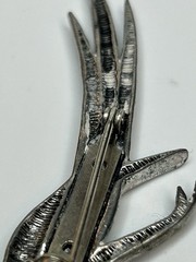 VTG J. Ritter Silver Tone 2 1/2” Figural Road Runner Turquoise Eye Southwest Pin
