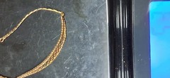 Vintage Multi Color 14k Gold Bracelet 7 1/4 Inches 5.3 Grams Lovely Retro Piece