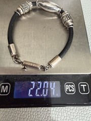 Sterling Silver 925 Mexico Leather bracelet