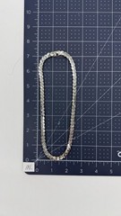 Vintage Hobe Silver Tone Necklace Chunky Serpentine Chain Signed 16”