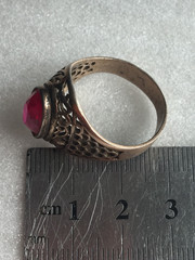 Tourmaline Rings silver 875 Russian Soviet Silver vintage USSR old