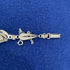 Vintage Bracelet Signed Sorrento Sterling Silver With Hematite Stones