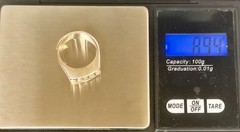 Taxco Sterling Silver TL-55 Ring Size 8.25 Mexico Vintage