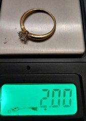 Elegant Vintage 14k Yellow Gold 0.33ct Old European Cut Diamond Solitaire Ring
