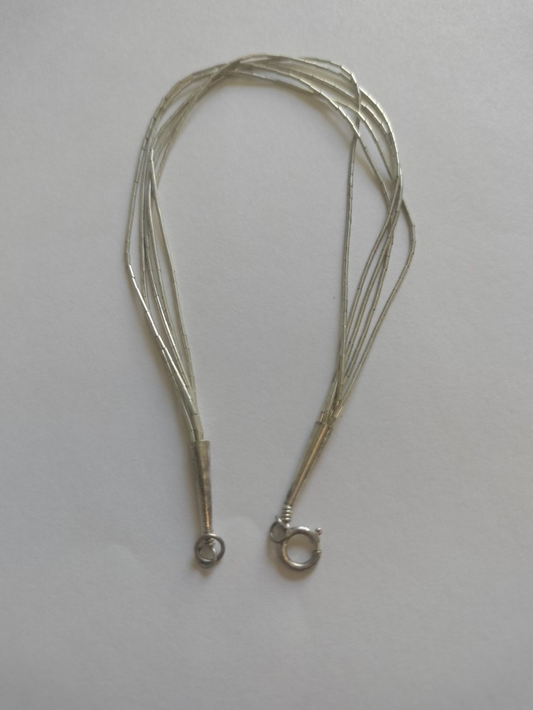 Vintage Native American Sterling Silver Five Strand Bracelet